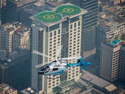 Helicopter in Hong Kong