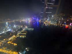 Views from the Ozone Bar at night